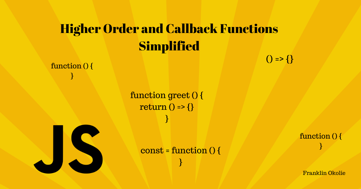 如何在 JavaScript 中使用回调函数callback和高阶函数